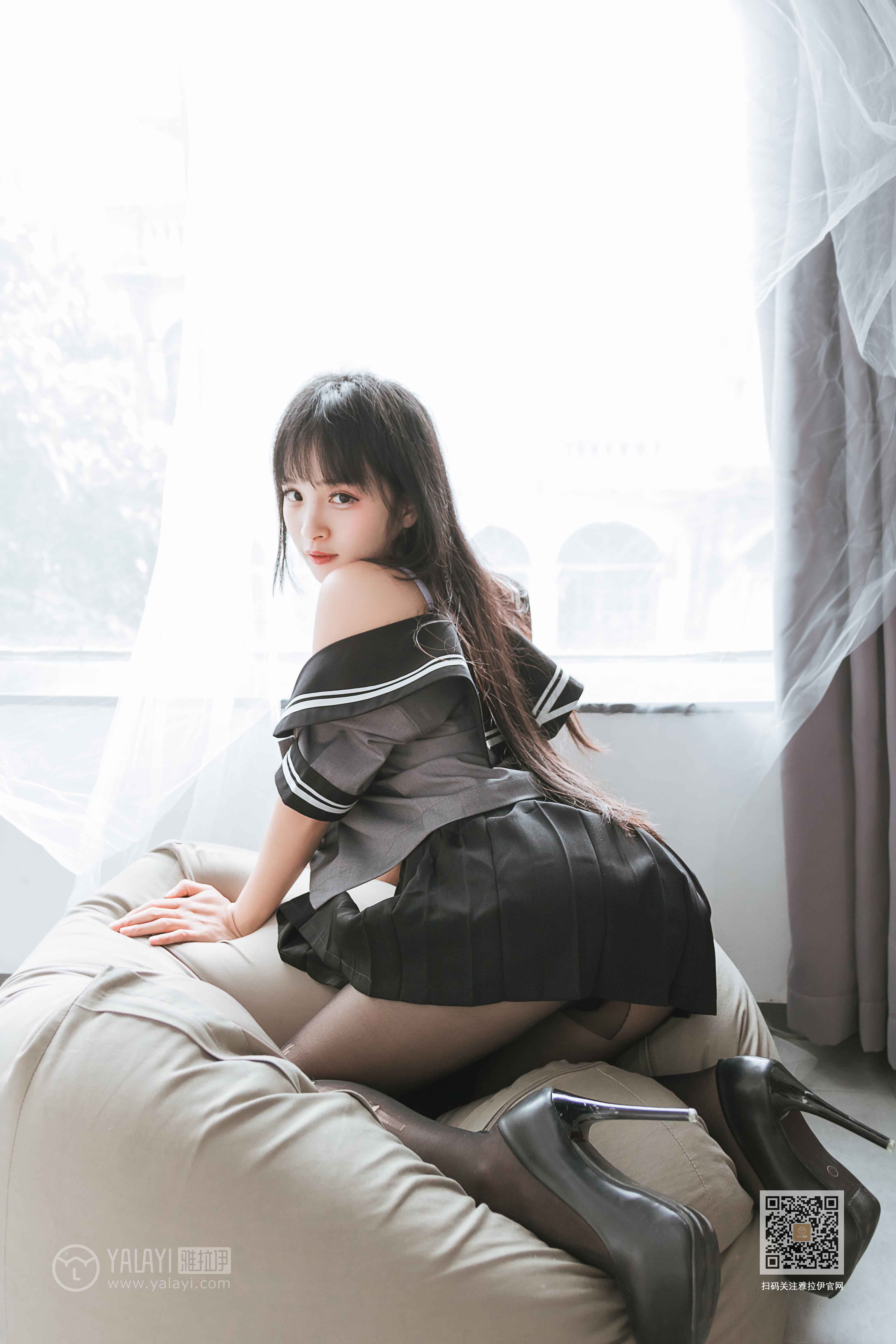 [YALAYI雅拉伊]2020.04.10Y601艾丽《疯狂的jk学妹》插图5